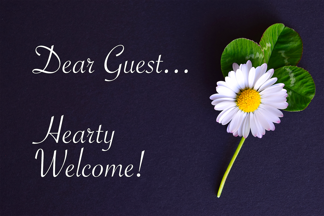 message, map, welcome, guest, daisy, four leaf clover, welcome, welcome, guest, guest, guest, guest, guest